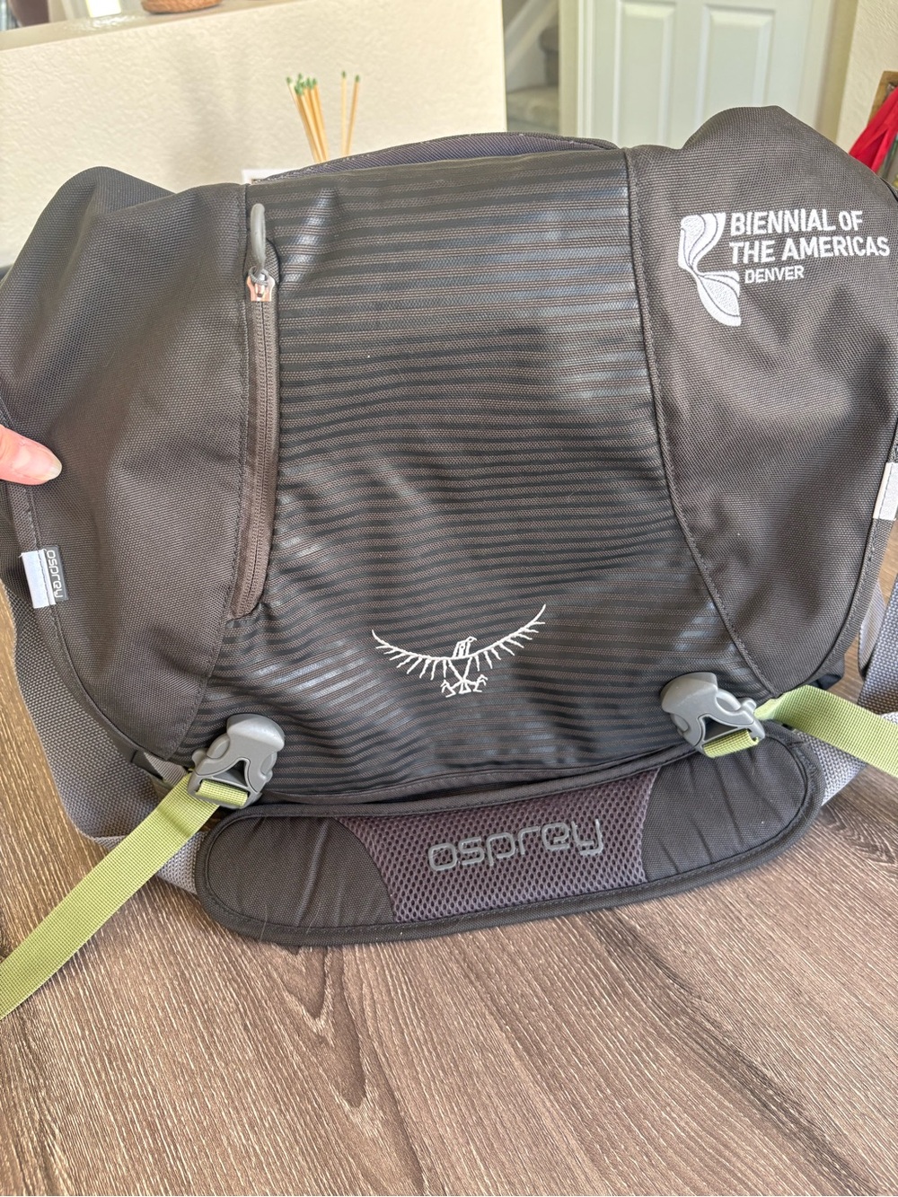 Osprey Flap Jack Courier Black Messenger Bag